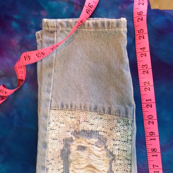 Topshop Moto mom jeans with sequins - Picture 8 of 9